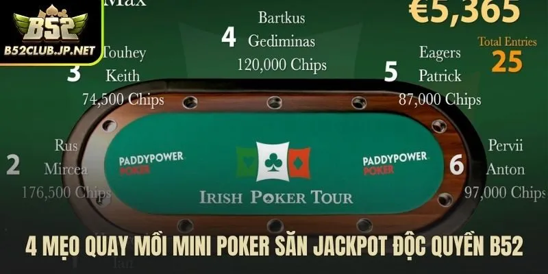 Bốn chiến thuật quay mồi săn Jackpot hiệu quả